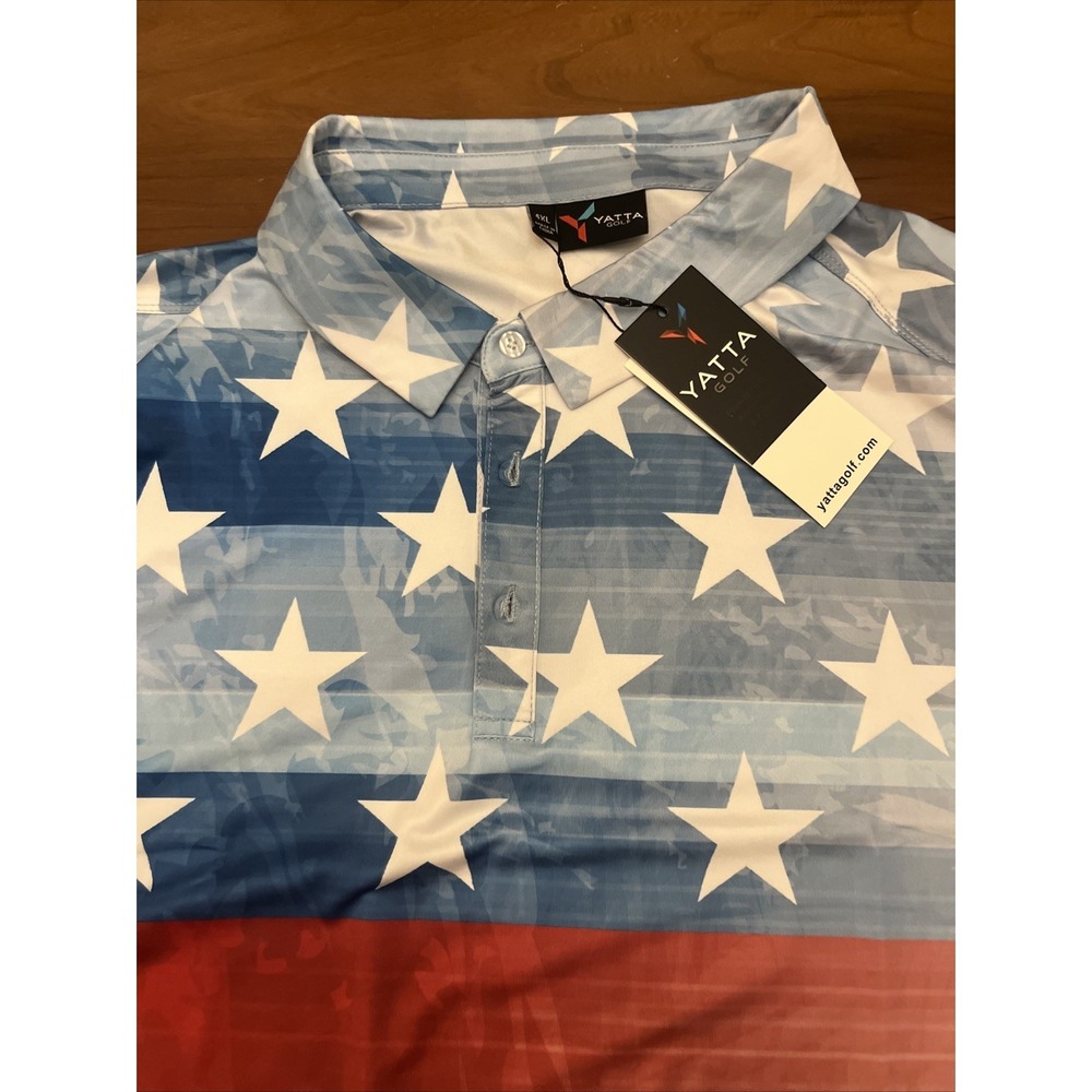 Yatta Golf Mens 4XL Polo Shirt The Patriot New